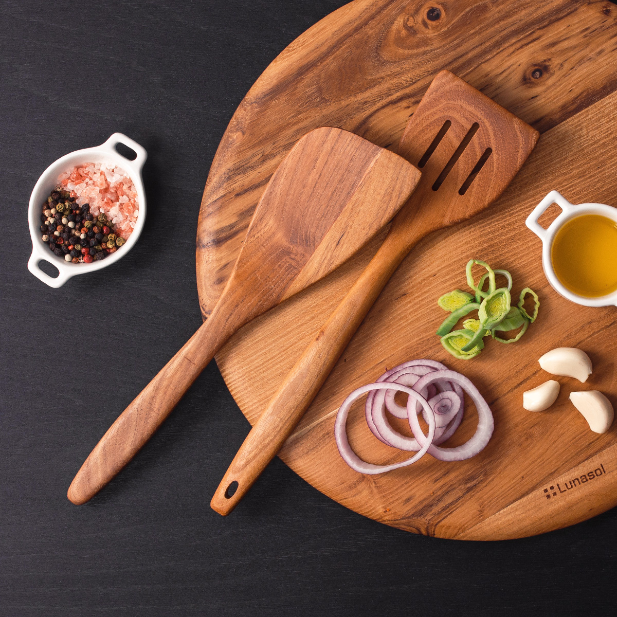 Spatule Teak 30,5 x 7,3 x 1,9 cm - GAYA Wooden