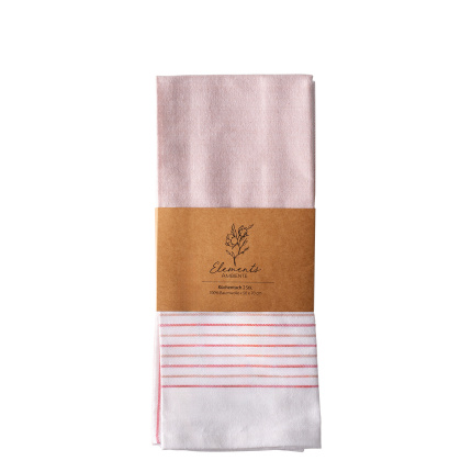 Torchons de cuisine vieux rose 50 x 70 cm 2 pcs – Elements Ambiente