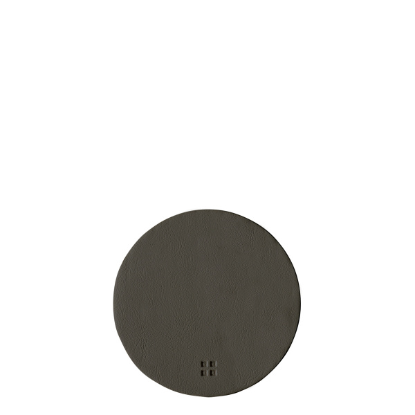 Dessous de verre rond en PVC anthracite ø 11 cm - Elements Ambiente