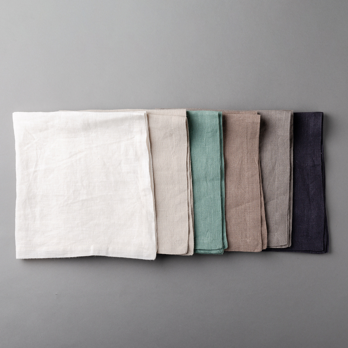 Serviettes en lin bronze 50 x 50 cm 2 pcs - Gaya Ambiente