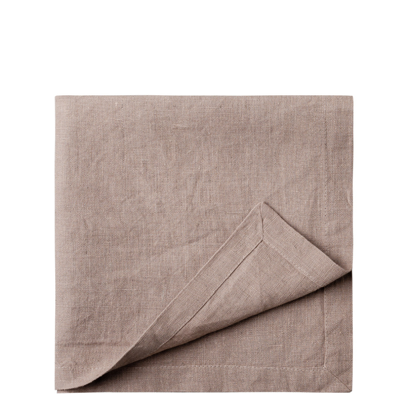 Serviettes en lin bronze 50 x 50 cm 2 pcs - Gaya Ambiente