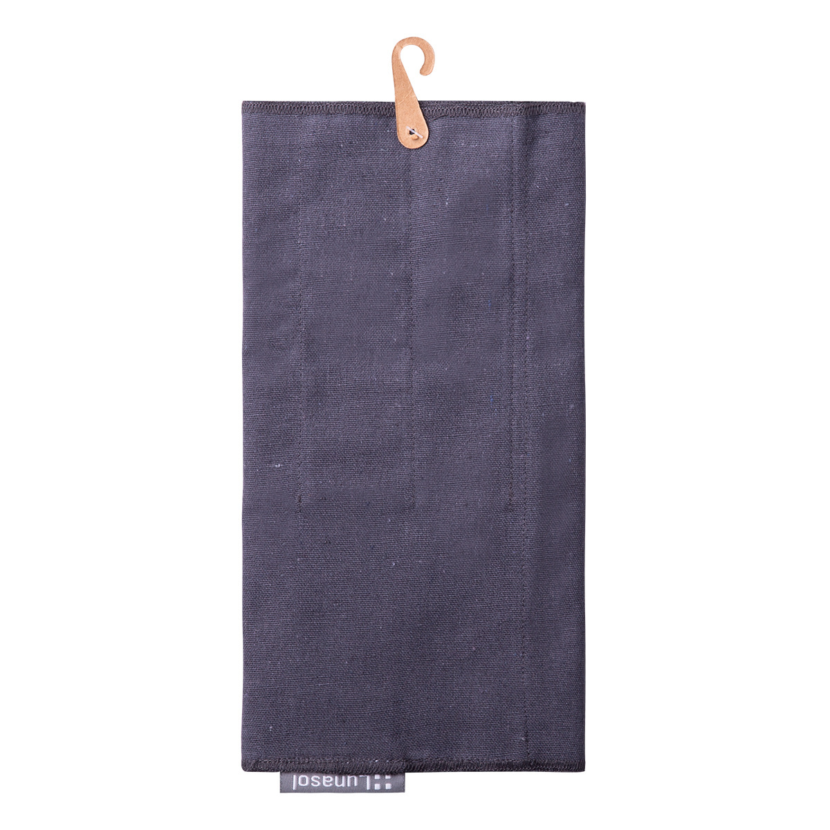 Stahlgraues Baumwoll-Etui zur Aufbewahrung von Besteck 52 x 26 cm - Basic Ambiente