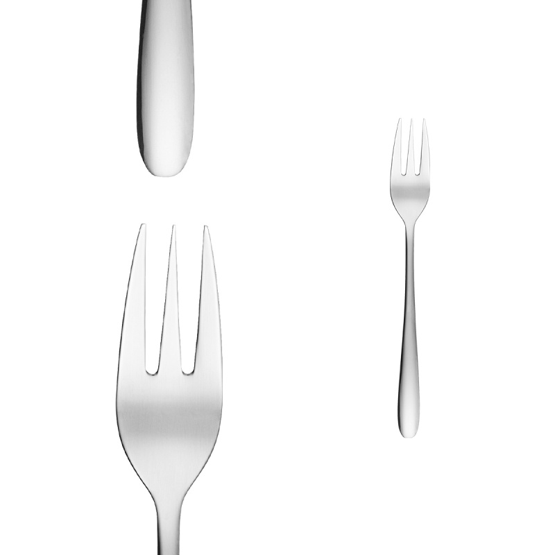 Set de fourchettes à gâteau 4 pcs – Basic Alpha