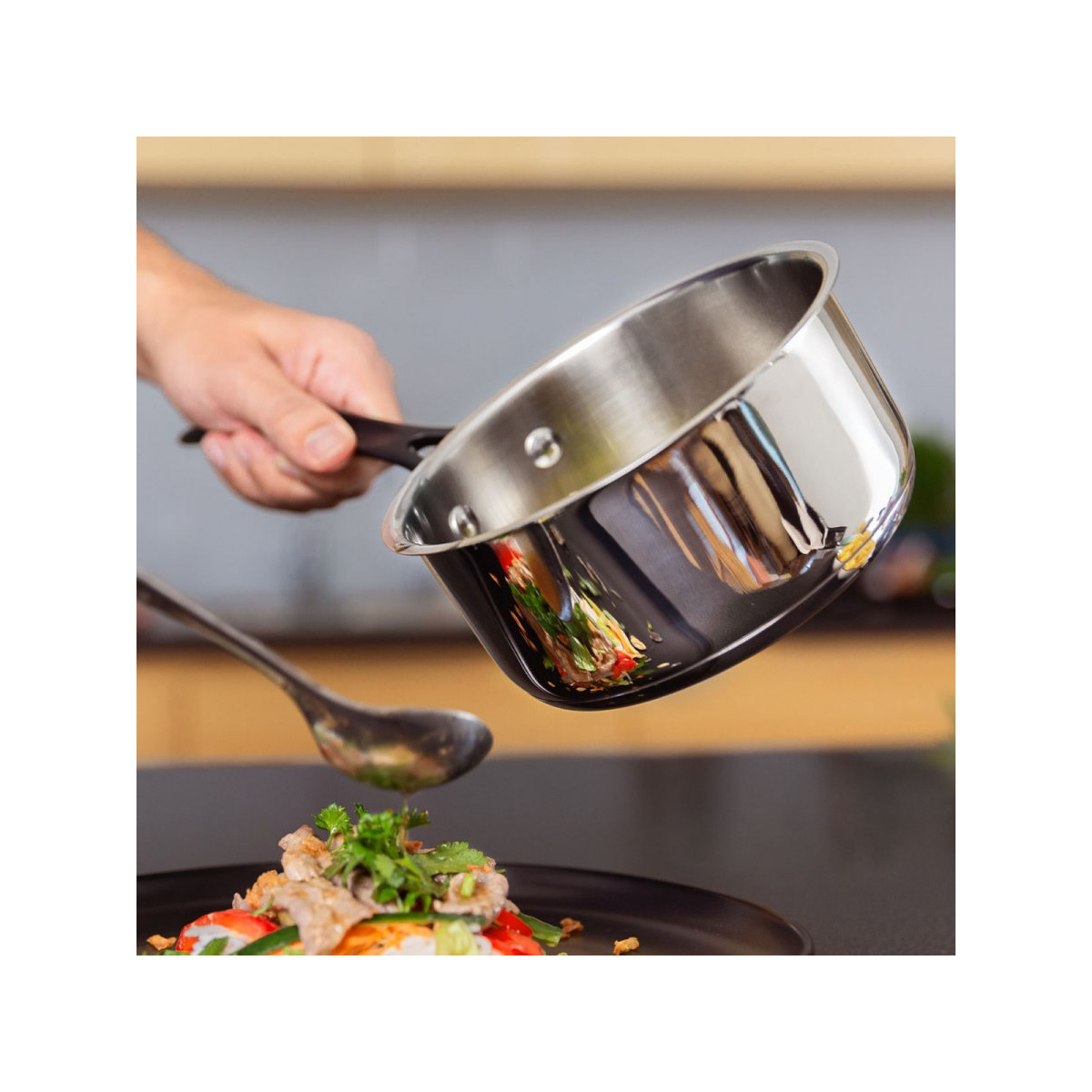 Casserole Orion Gaya 1,5 l avec couvercle en verre