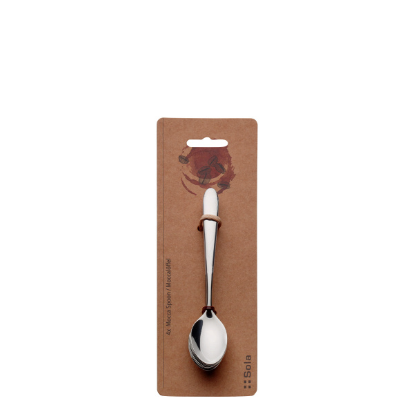 Set de cuillères à moka 4 pcs – Basic Alpha