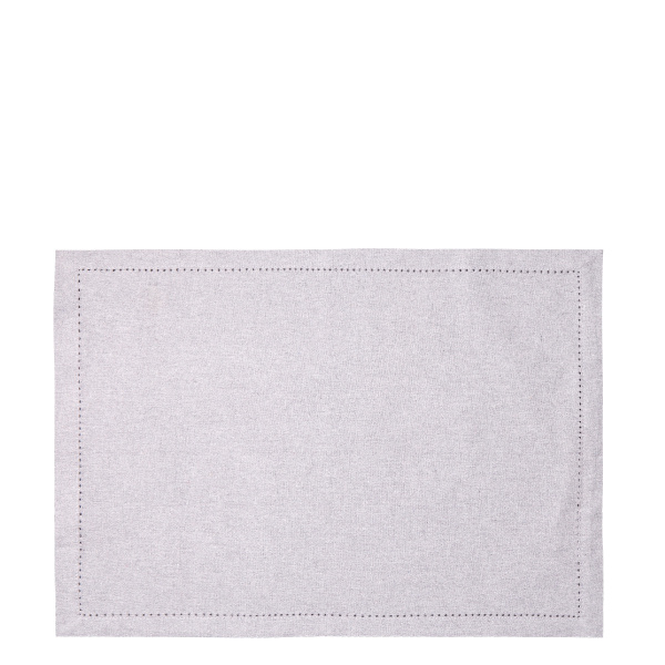 Set de table en coton gris clair 32 x 48 cm 2 pcs – Basic Ambiente