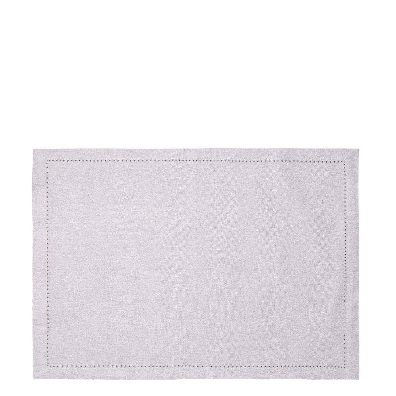 Set de table en coton gris clair 32 x 48 cm 2 pcs – Basic Ambiente