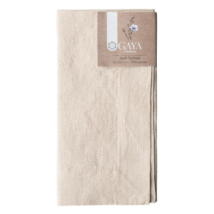 Set de table en lin couleur craie 35 x 50 cm - Gaya Ambiente