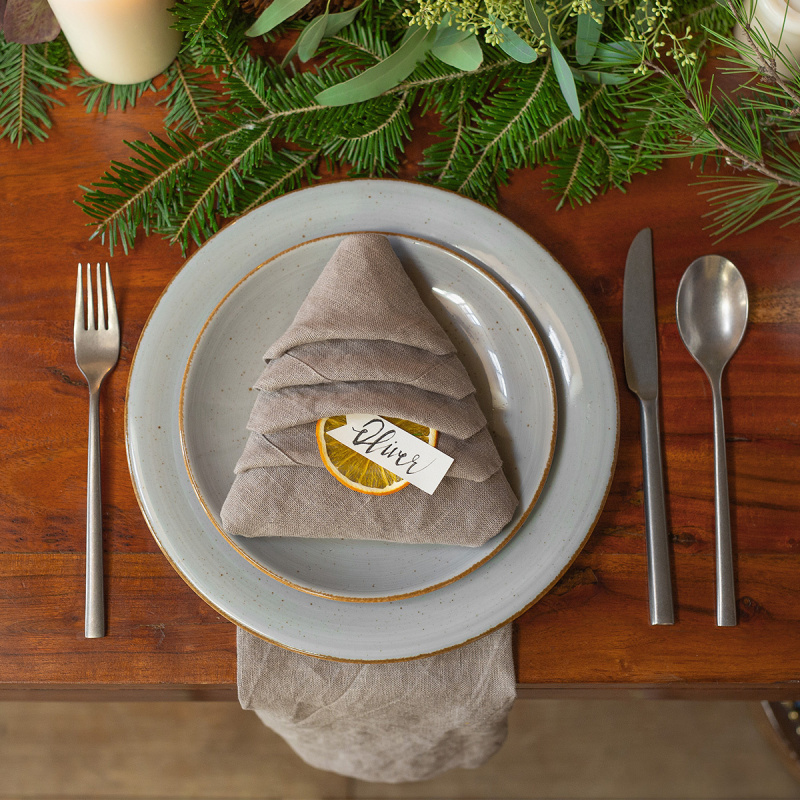 Set de table en lin bronze 35 x 50 cm - Gaya Ambiente