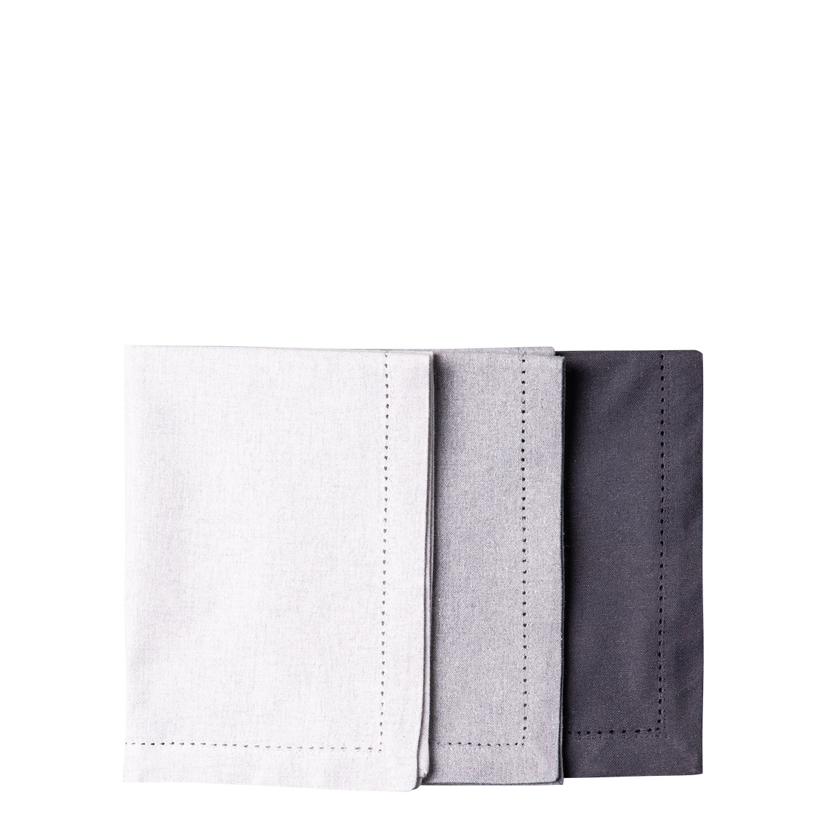 Set de table gris en coton 32 x 48 cm 2 pcs – Basic Ambiente