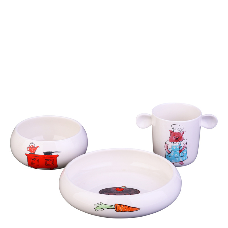 Service en porcelaine pour enfants 3 pcs – Rosie