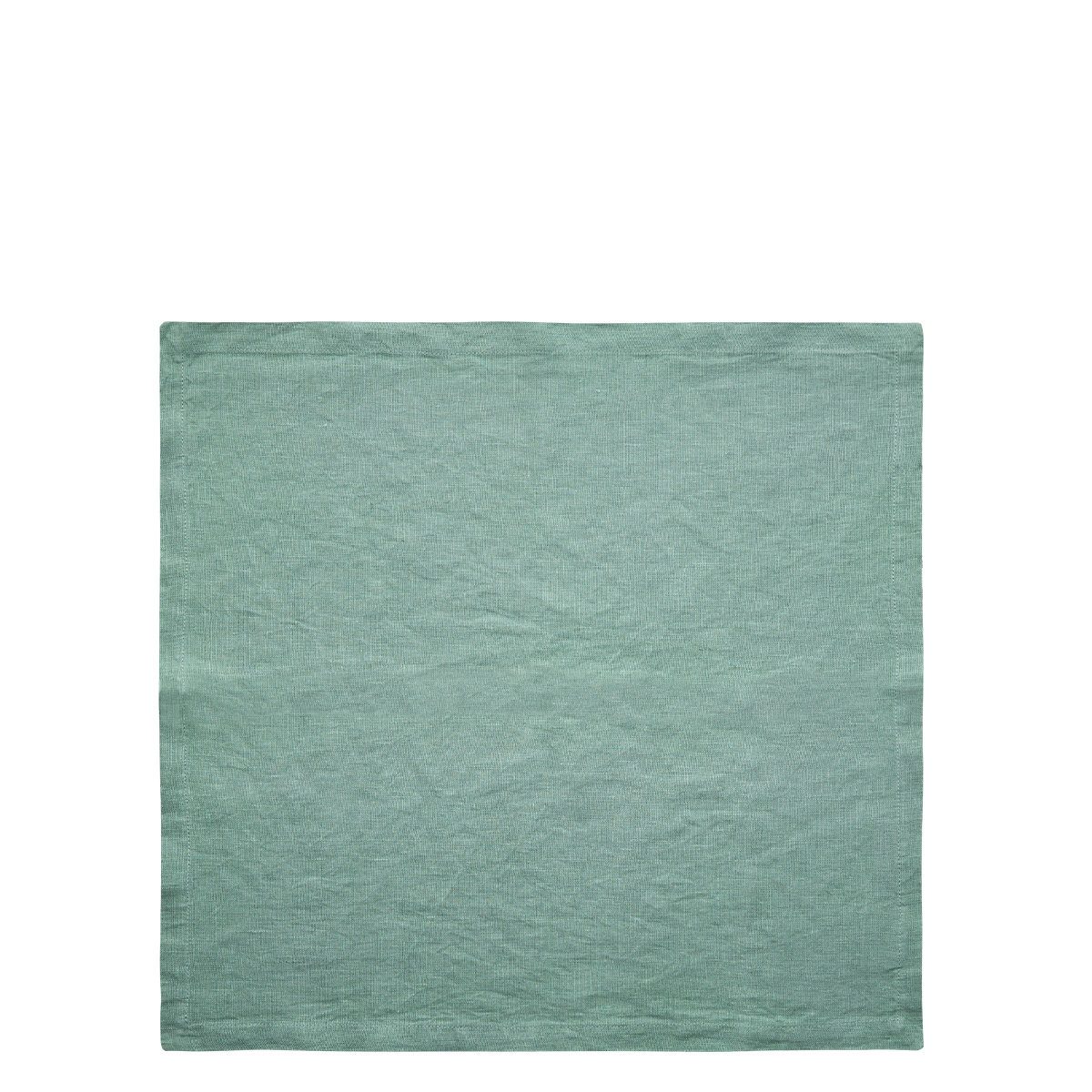 Serviettes en lin vert marin 50 x 50 cm 2 pcs - Gaya Ambiente