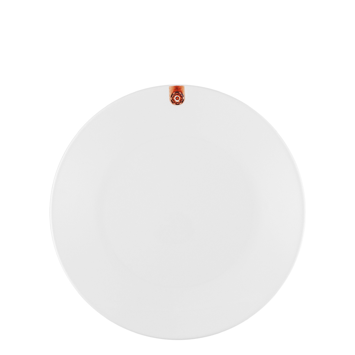 Assiette plate Coupe avec ornement marron 25 cm – Gaya RGB