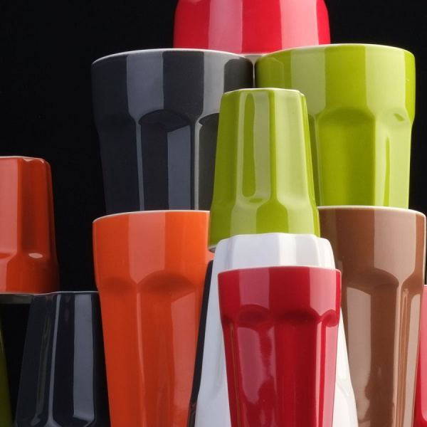 Tasse en porcelaine petite marronne 80 ml – RGB