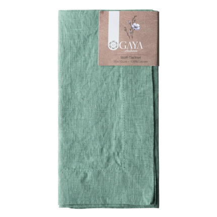 Set de table en lin vert marin 35 x 50 cm - Gaya Ambiente