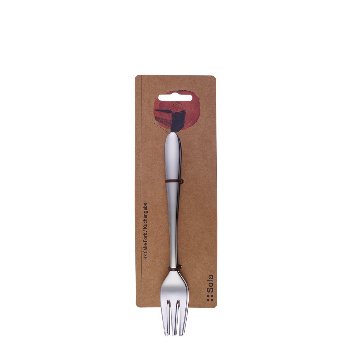 Set de fourchettes à gâteau 4 pcs – Basic Alpha
