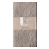 Set de 2 serviettes en lin ardoise 50 x 50 cm – Gaya Ambiente