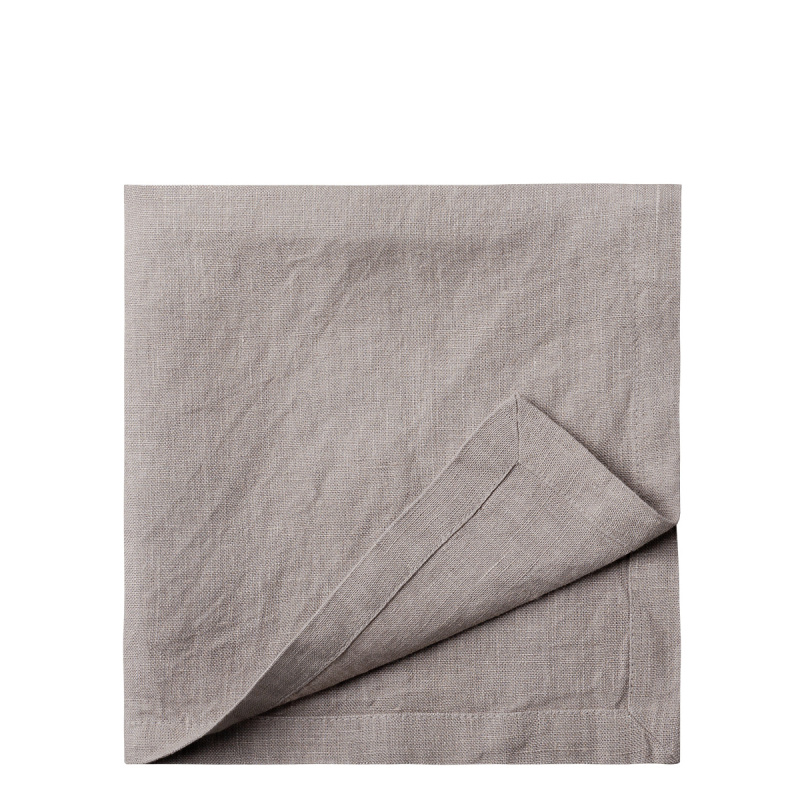 Serviettes en lin ardoise 50 x 50 cm 2 pcs - Gaya Ambiente