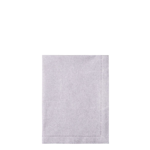 Chemin de table en coton gris clair 50 x 140 cm – Basic Ambiente