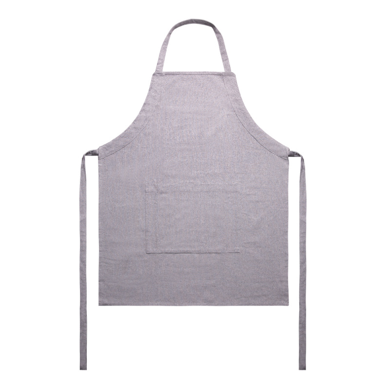 Tablier en coton gris clair 70 x 85 cm – Basic Ambiente