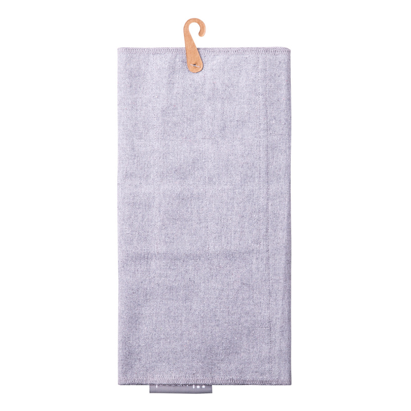 Hellgraues Baumwoll-Etui zur Aufbewahrung von Besteck 52 x 26 cm - Basic Ambiente