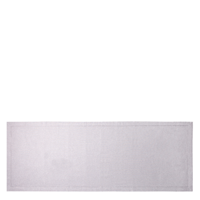 Chemin de table en coton gris clair 50 x 140 cm – Basic Ambiente