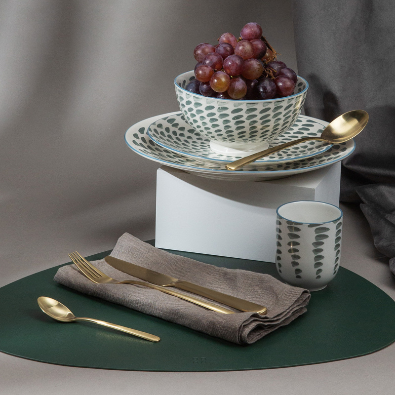 Serviettes en lin ardoise 50 x 50 cm 2 pcs - Gaya Ambiente