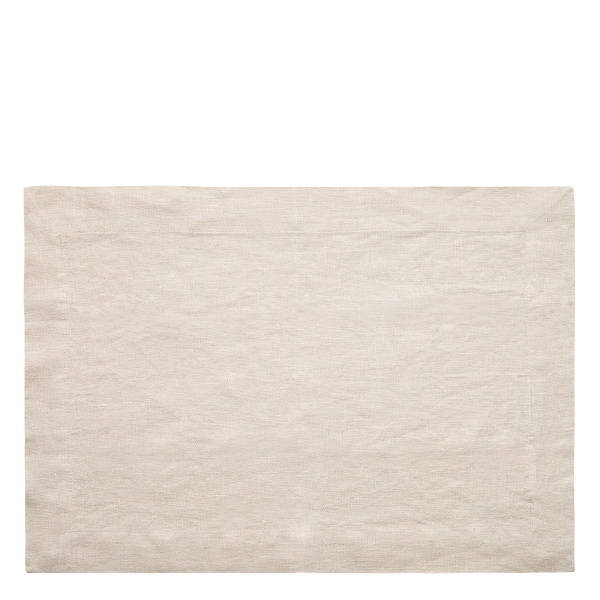 Set de table en lin couleur craie 35 x 50 cm - Gaya Ambiente