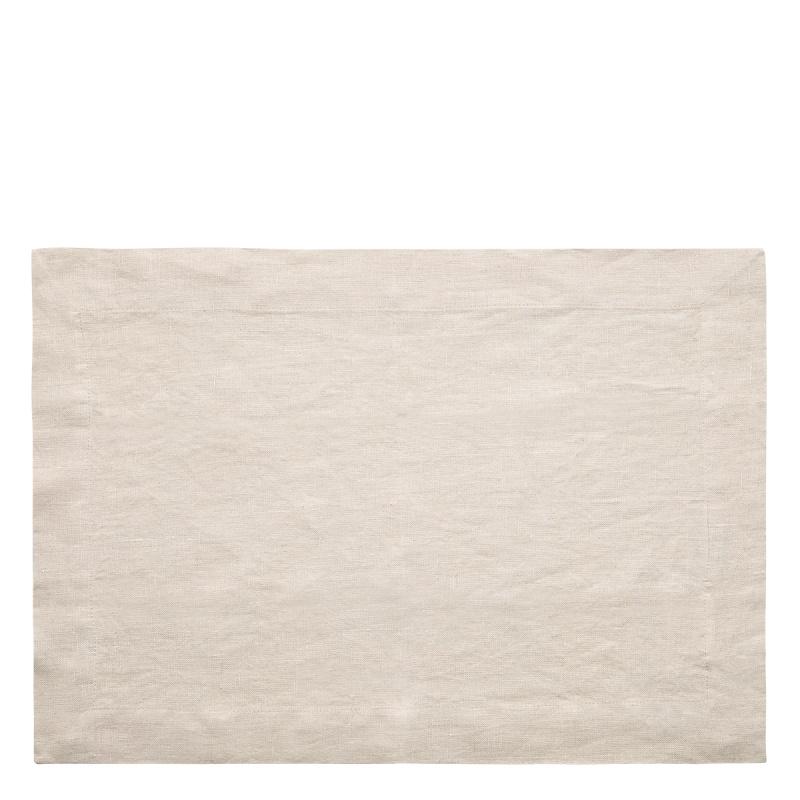 Set de table en lin couleur craie 35 x 50 cm - Gaya Ambiente