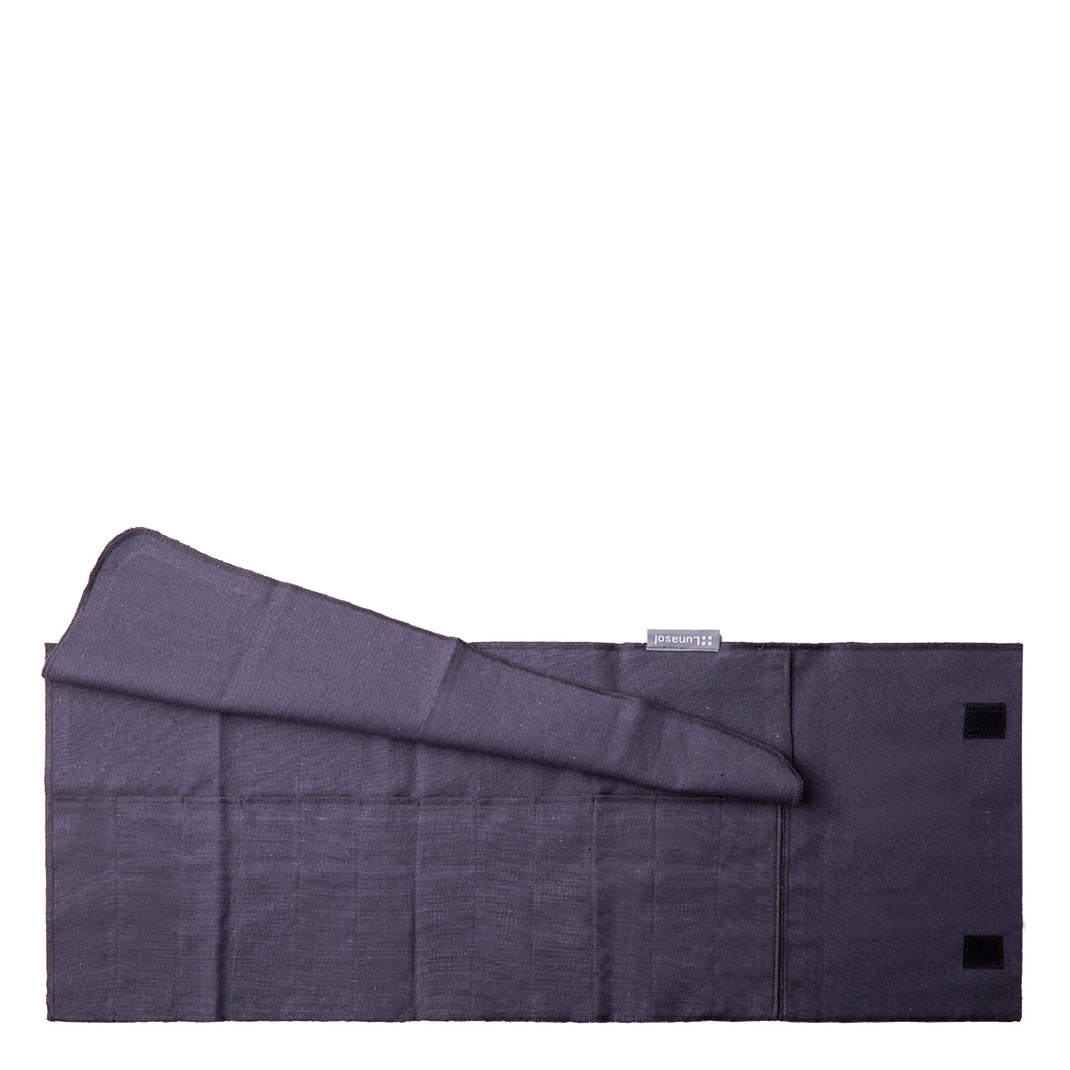 Stahlgraues Baumwoll-Etui zur Aufbewahrung von Besteck 52 x 26 cm - Basic Ambiente