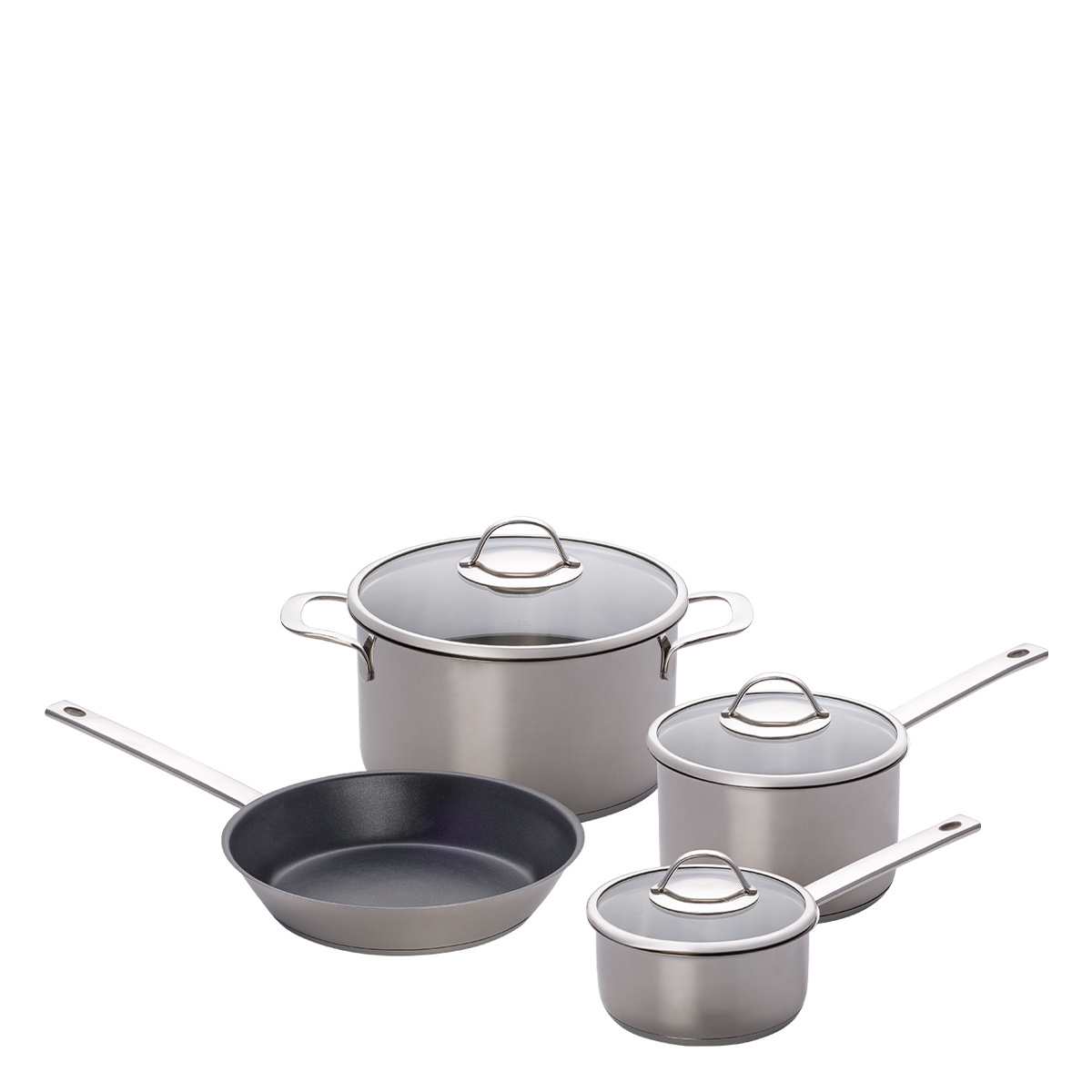 Set de démarrage de casseroles Orion 7 pièces Master Chef Lunasol