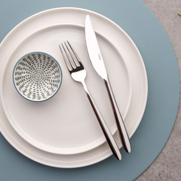 Set d'assiettes blanches U-Coupe 12 pcs — Flow Lunasol