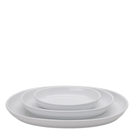 Plat à four plat blanc 35 x 23 cm - Elements