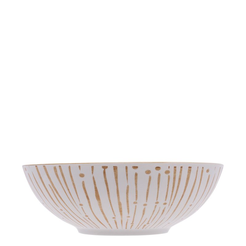 Bol à céréales blanc / champagne 17,8 cm - Basic
