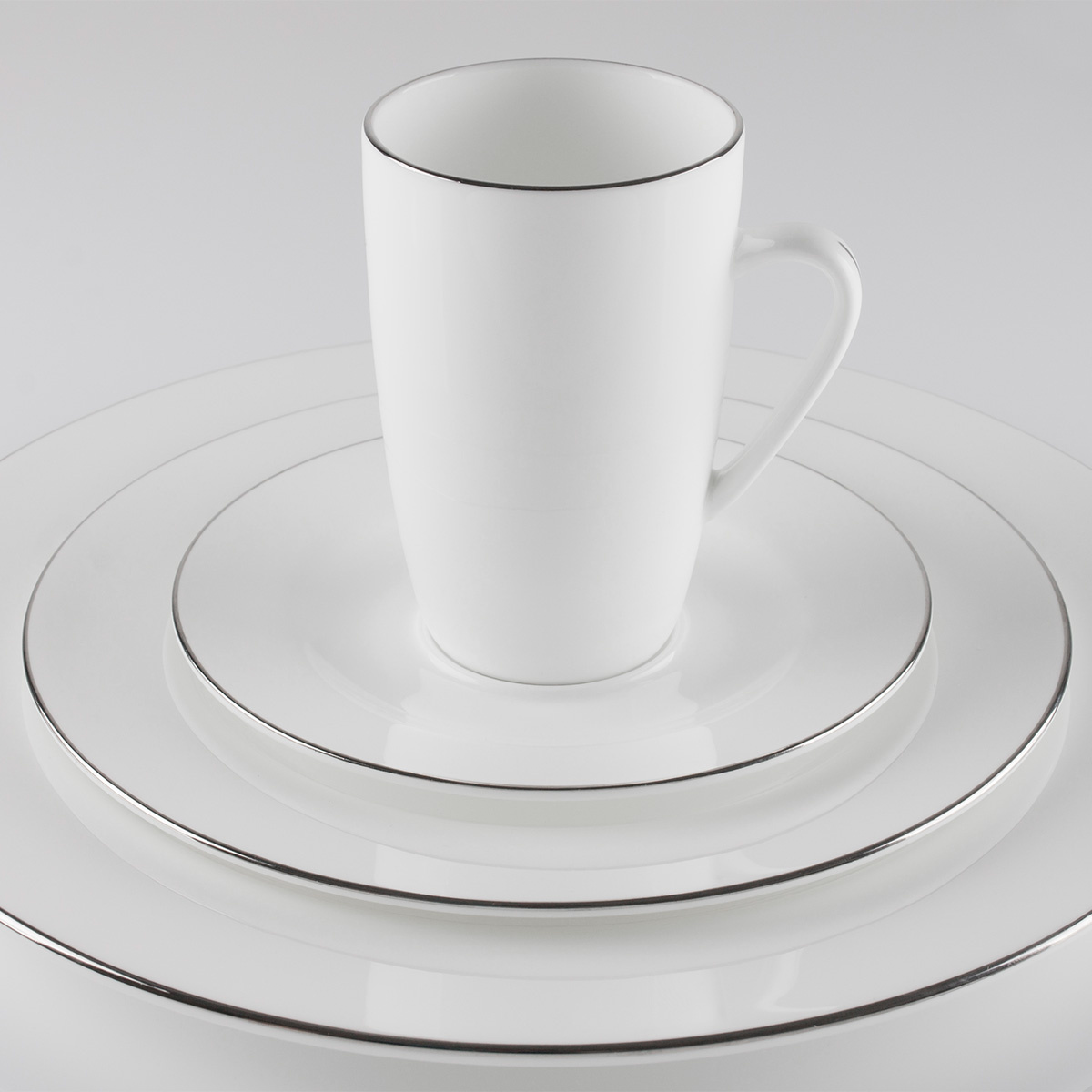 Service en porcelaine 52 pièces - Premium Platinum Line