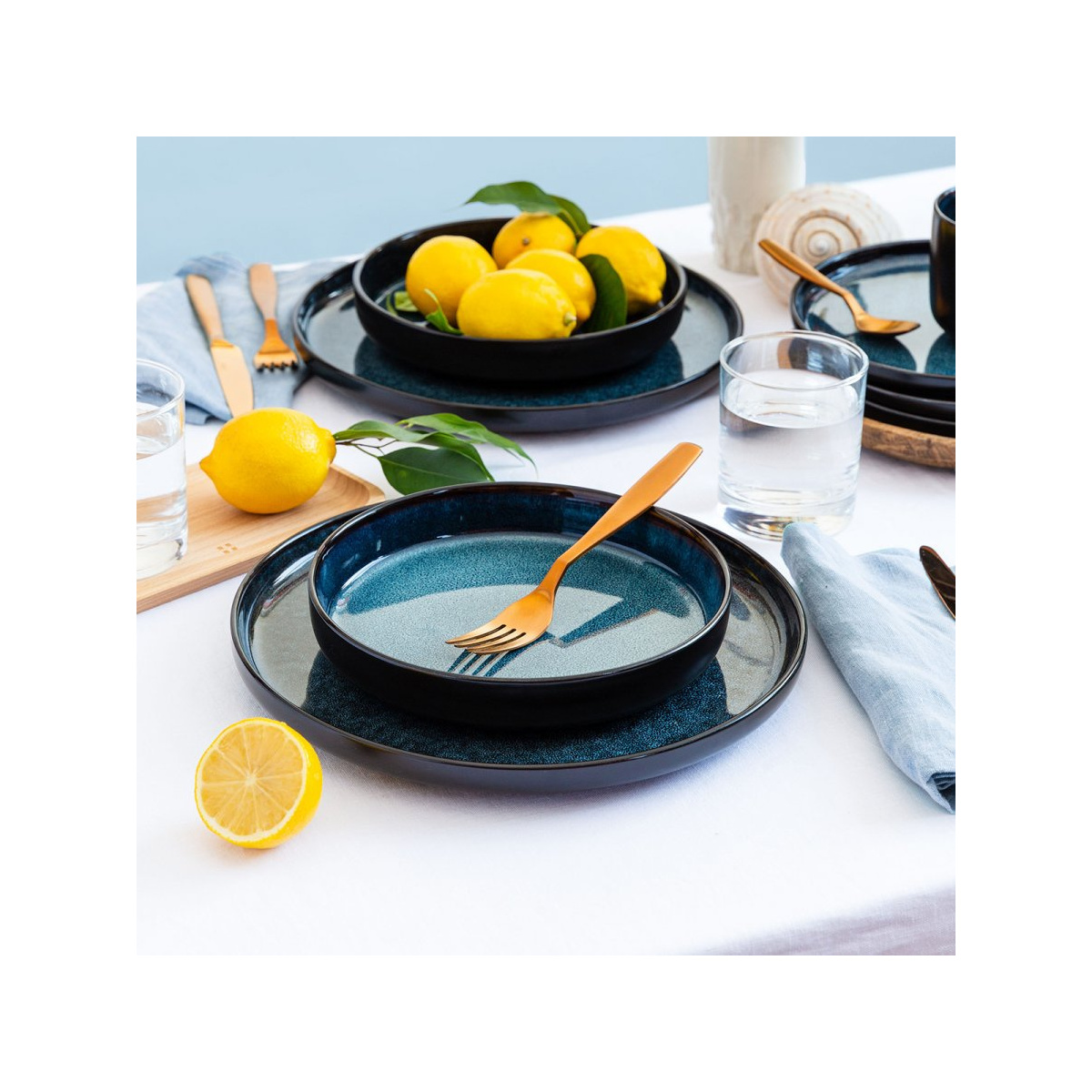 Assiette plate U-Coupe 280 mm - Gaya RGB Night Sky Lunasol