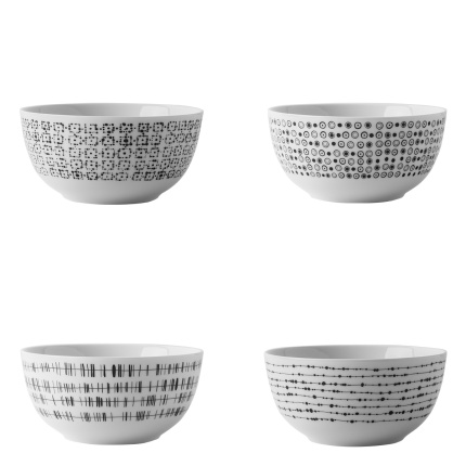 Set de 4 bols à céréales - Basic Dots