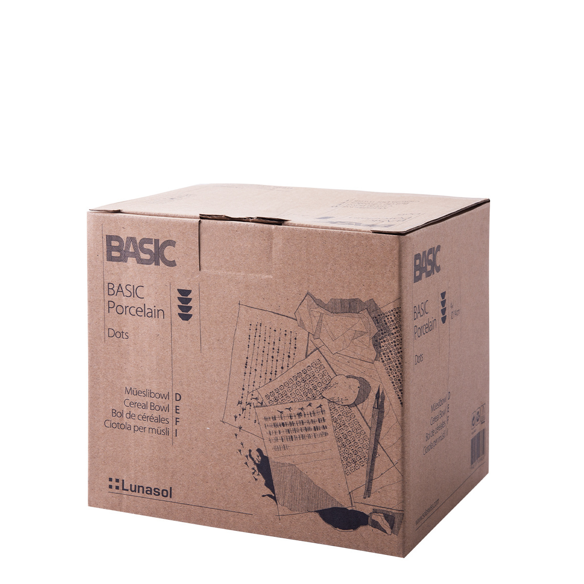 Set de 4 bols à céréales - Basic Dots