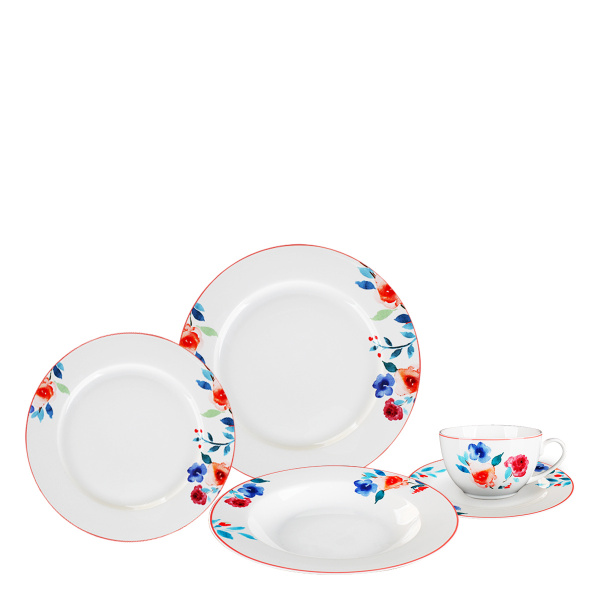 Set en porcelaine 30 pcs Lisse – Flow