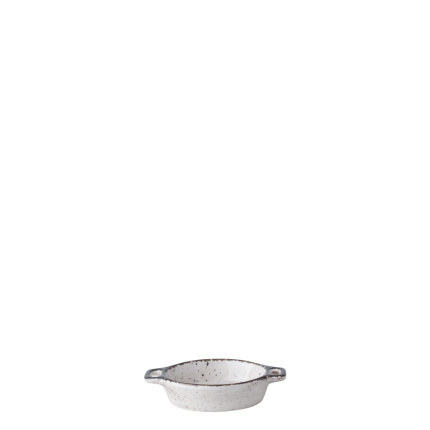Bol ovale Flowl Atelier gris avec anses 7,9 x 7 cm - Gaya