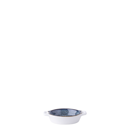 Bol ovale Flowl Atelier bleu avec anses 7,9 x 7 cm - Gaya