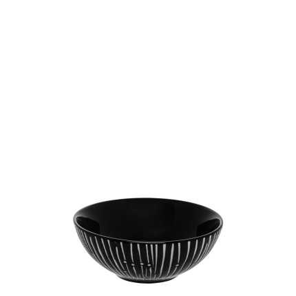 Bol à céréales noir/gris clair 14 cm – Basic