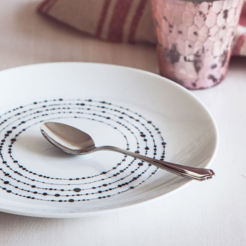 Assiette à dessert 20,5 cm set 4 pcs - Basic Dots