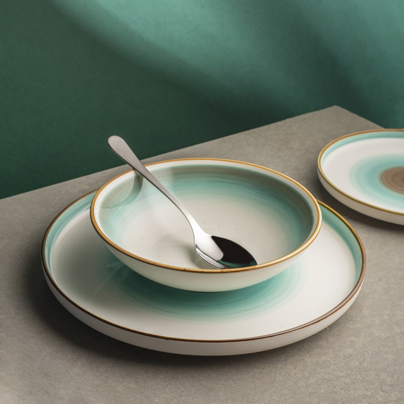 Assiette plate U-Coupe 280 mm - Gaya RGB Rustico brillante