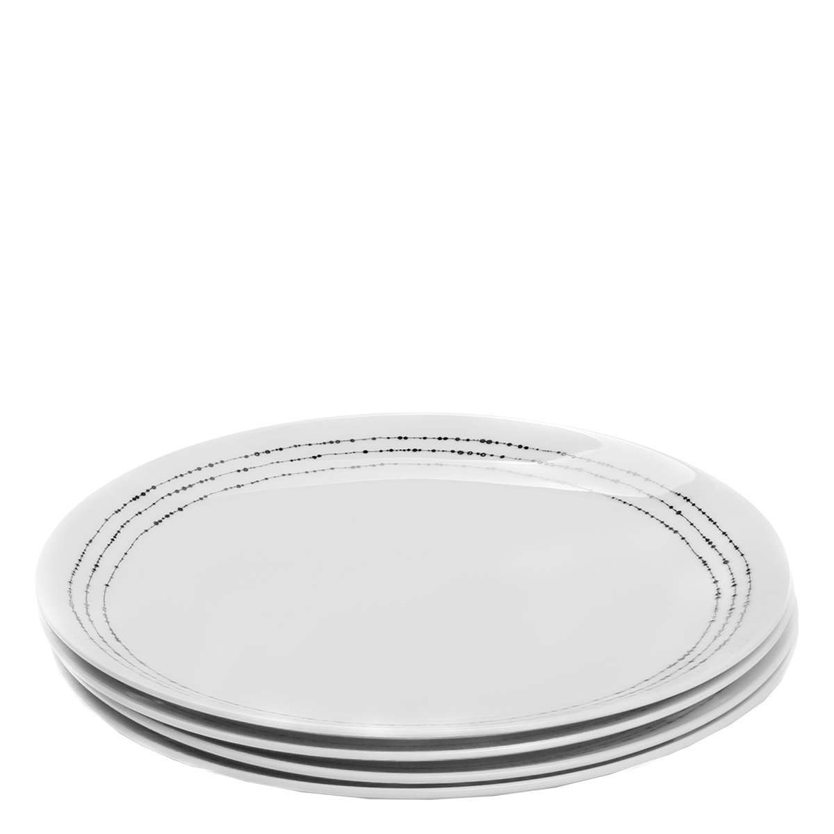 Assiette plate set 4 pcs - Basic Dots