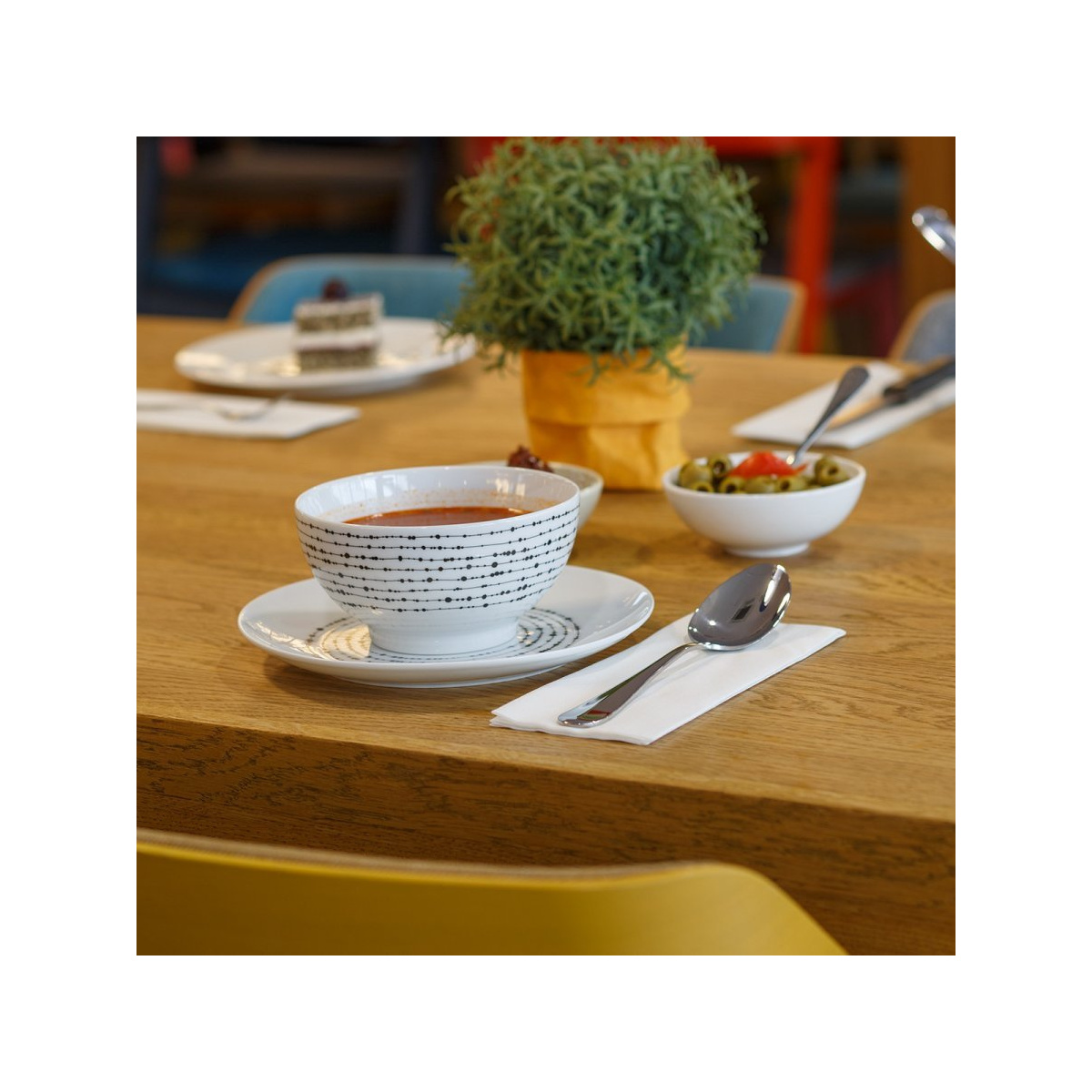 Set petit déjeuner 12 pièces - Basic Dots