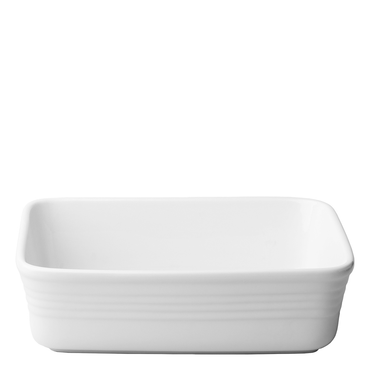 Plat à four 275 x 223 x 78 mm - porcelaine hôtelière blanc uni