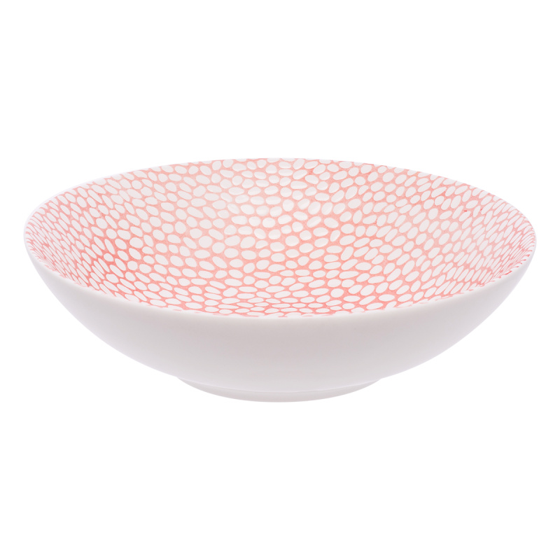Assiette creuse texturée Coupe skin/blanche 19,5 cm – Flow