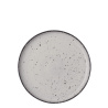 Assiette plate U-Coupe ø 20 cm - Gaya Atelier gris clair moucheté