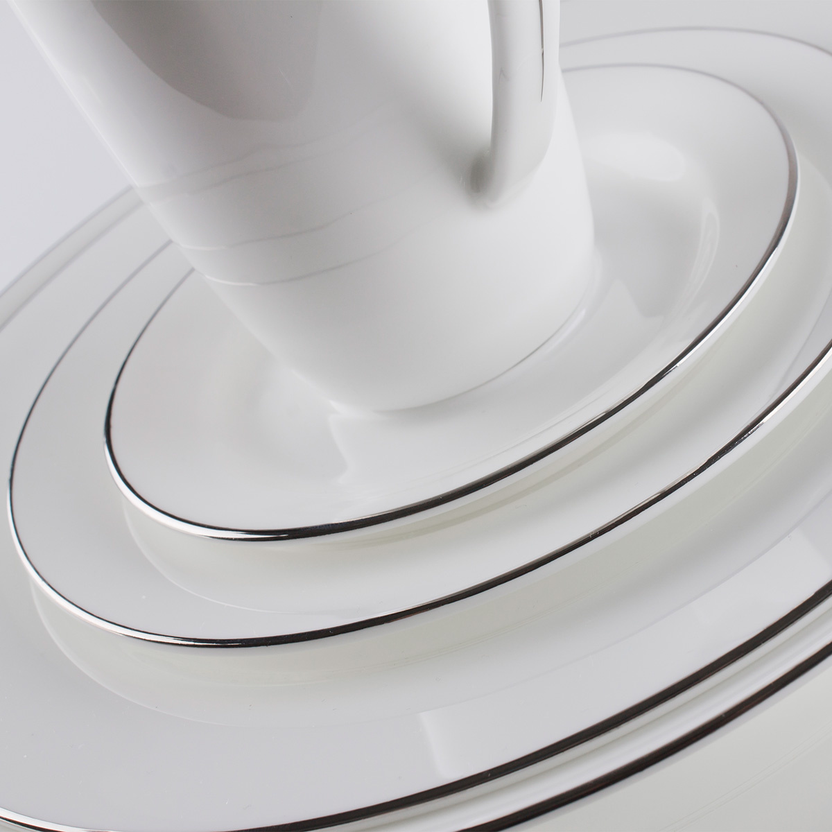 Service en porcelaine 52 pièces - Premium Platinum Line